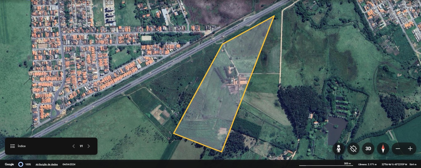 Área à venda com 16,3870 ha no bairro Feital em Pindamonhangaba/SP.