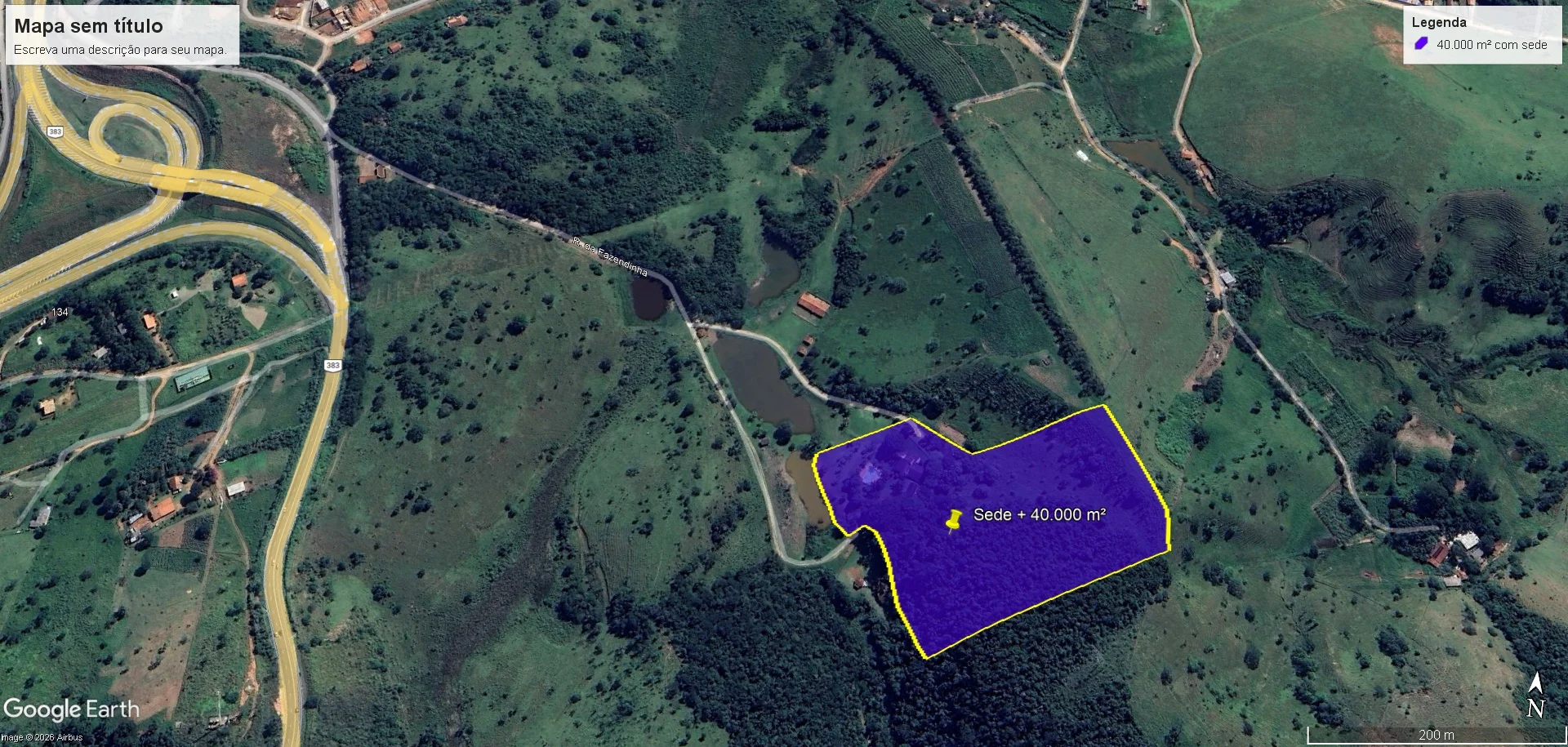 Sitio à venda no bairro Registro em Taubaté/SP.