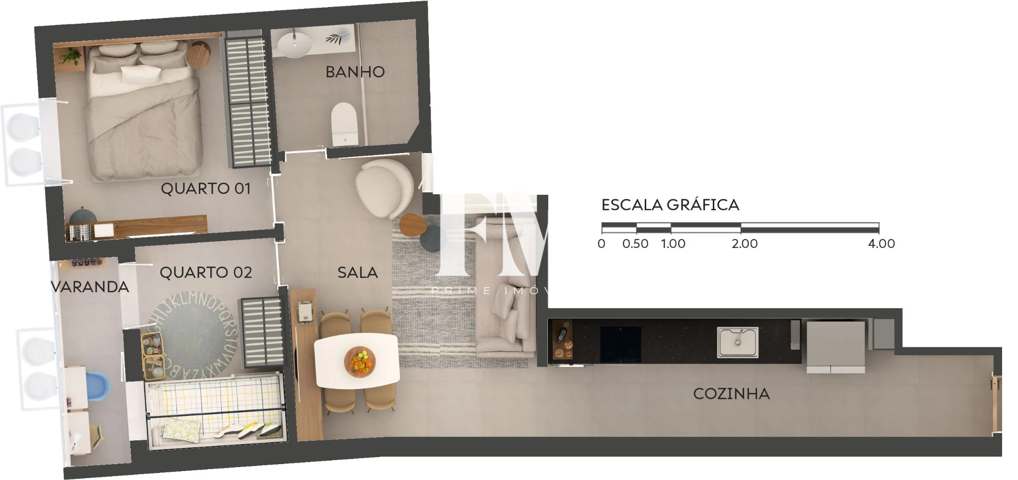 Empreendimento Duetto Bambina – Botafogo | Investimento com rentabilidade de Alta Performance  - foto 19