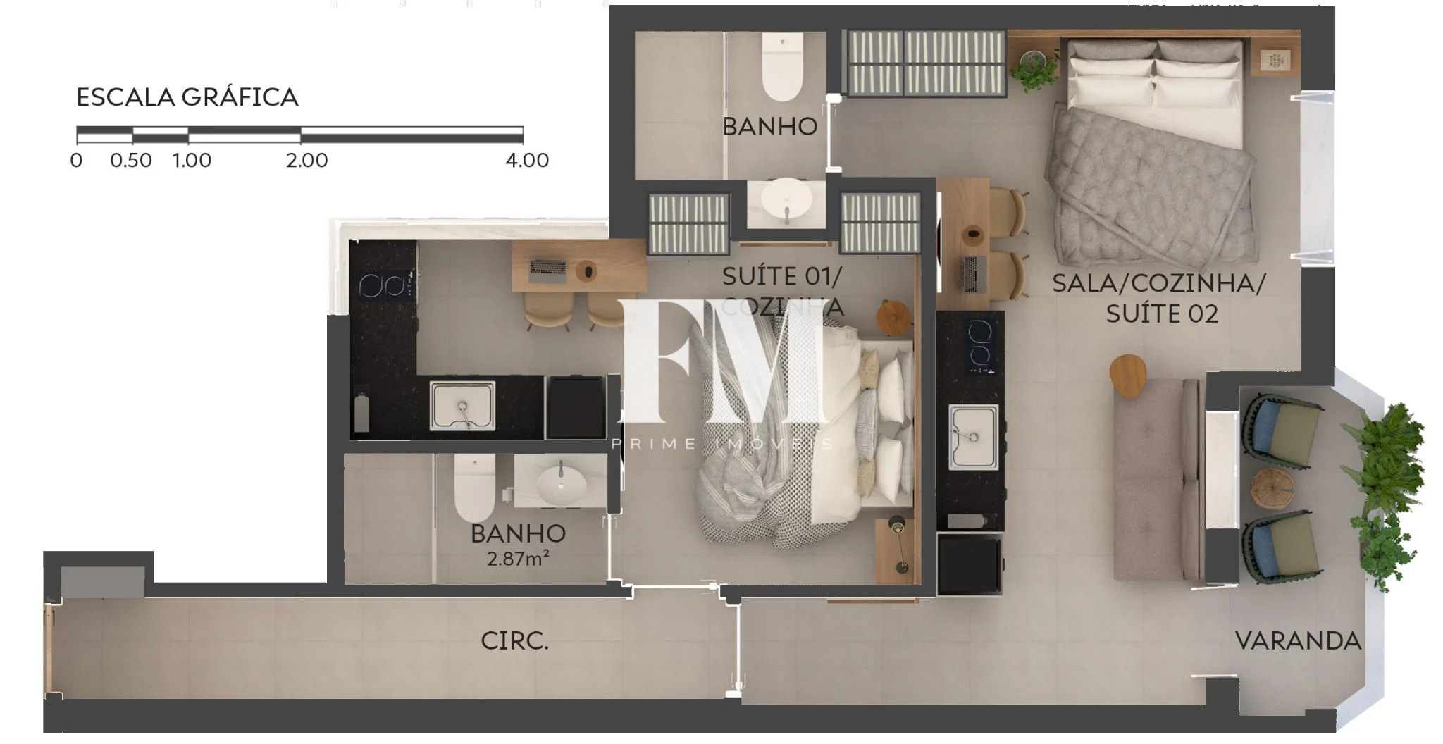 Empreendimento Duetto Bambina – Botafogo | Investimento com rentabilidade de Alta Performance  - foto 16