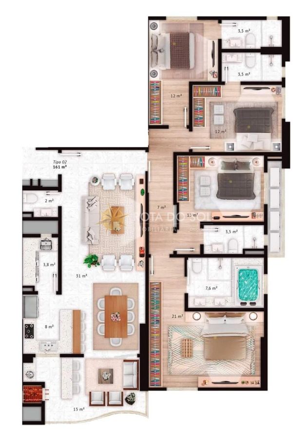Residencial Ristretto Apartamento 4 Suítes no Canto da Praia Itapema/SC pronto para morar — foto 57