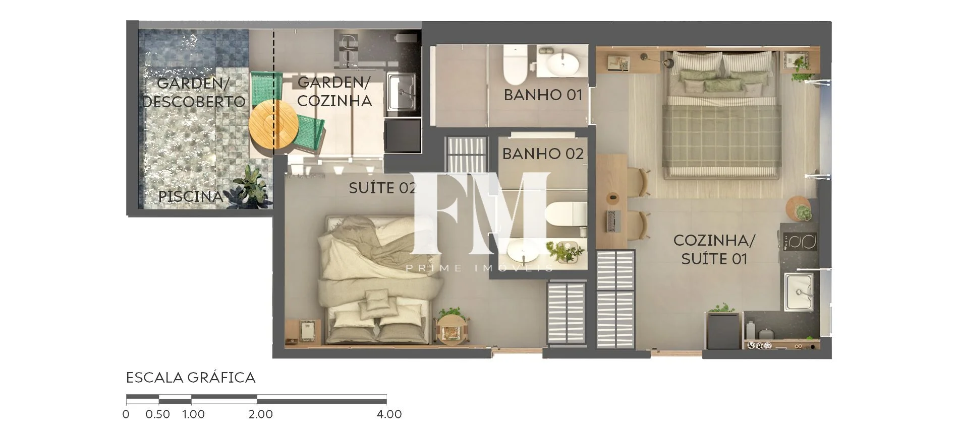 Empreendimento Duetto Bambina – Botafogo | Investimento com rentabilidade de Alta Performance  - foto 12