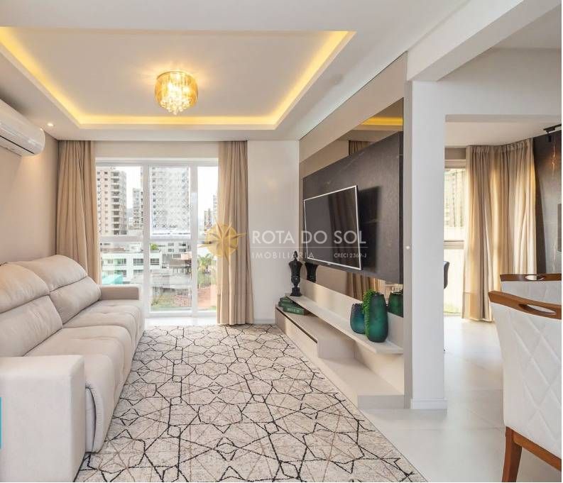 Comodoro apartamento mobiliado com 3 suítes e 2 vagas na Meia Praia Itapema SC