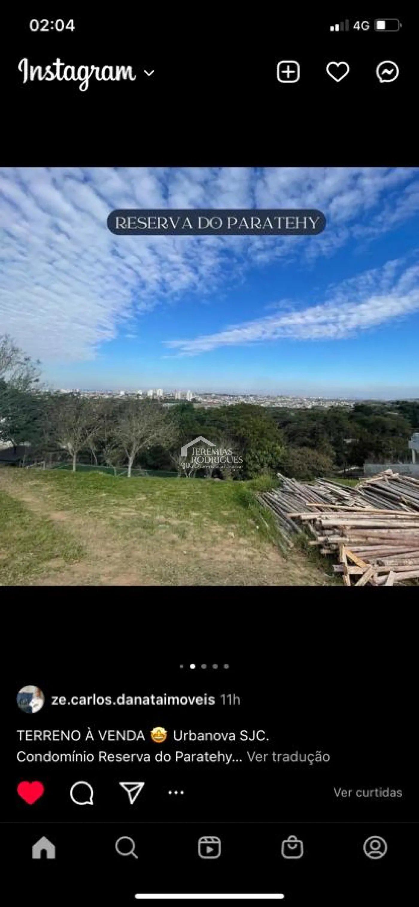 Terreno à venda com 1.385 m² no Condomínio Reserva do Paratehy em São José dos Campos/SP.