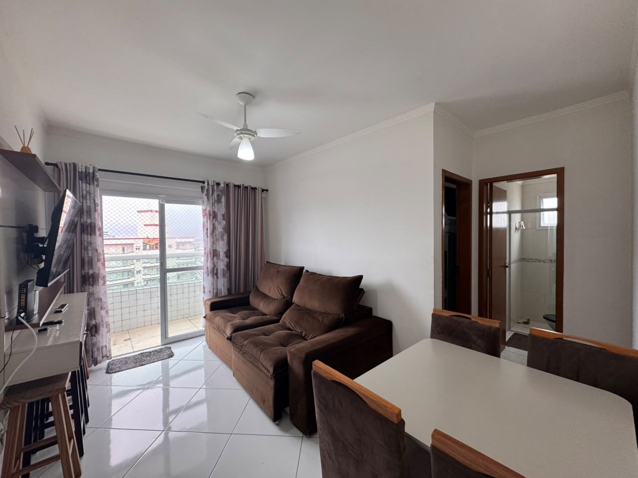 Apartamento para Venda em Praia Grande, Mirim, 1 dormitório, 1 vaga — foto 3