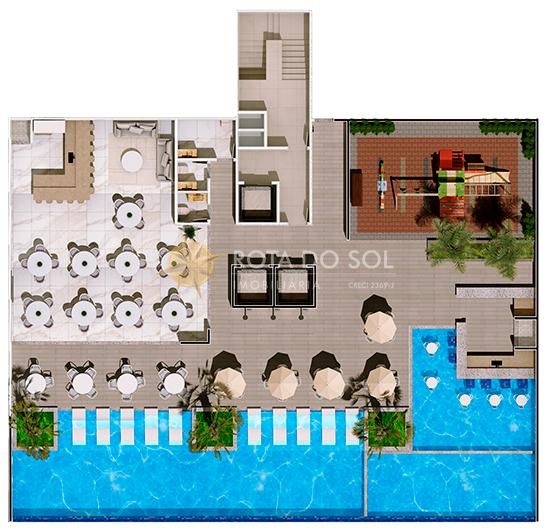 Grand Mirage Apartamento 3 Suítes Vista Mar no Centro de Itapema