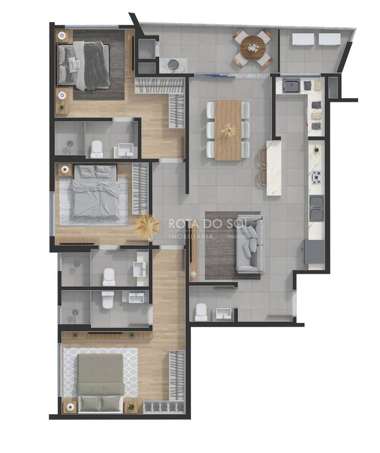 Quest apartamento com 3 suítes e 2 vagas em Perequê Porto Belo — foto 15
