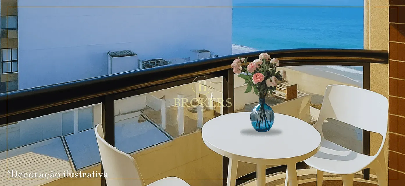 Apartamento vista mar para locação, Ipanema, Varanda, 2 quartos / 1 suíte - 2 vagas - 90m²