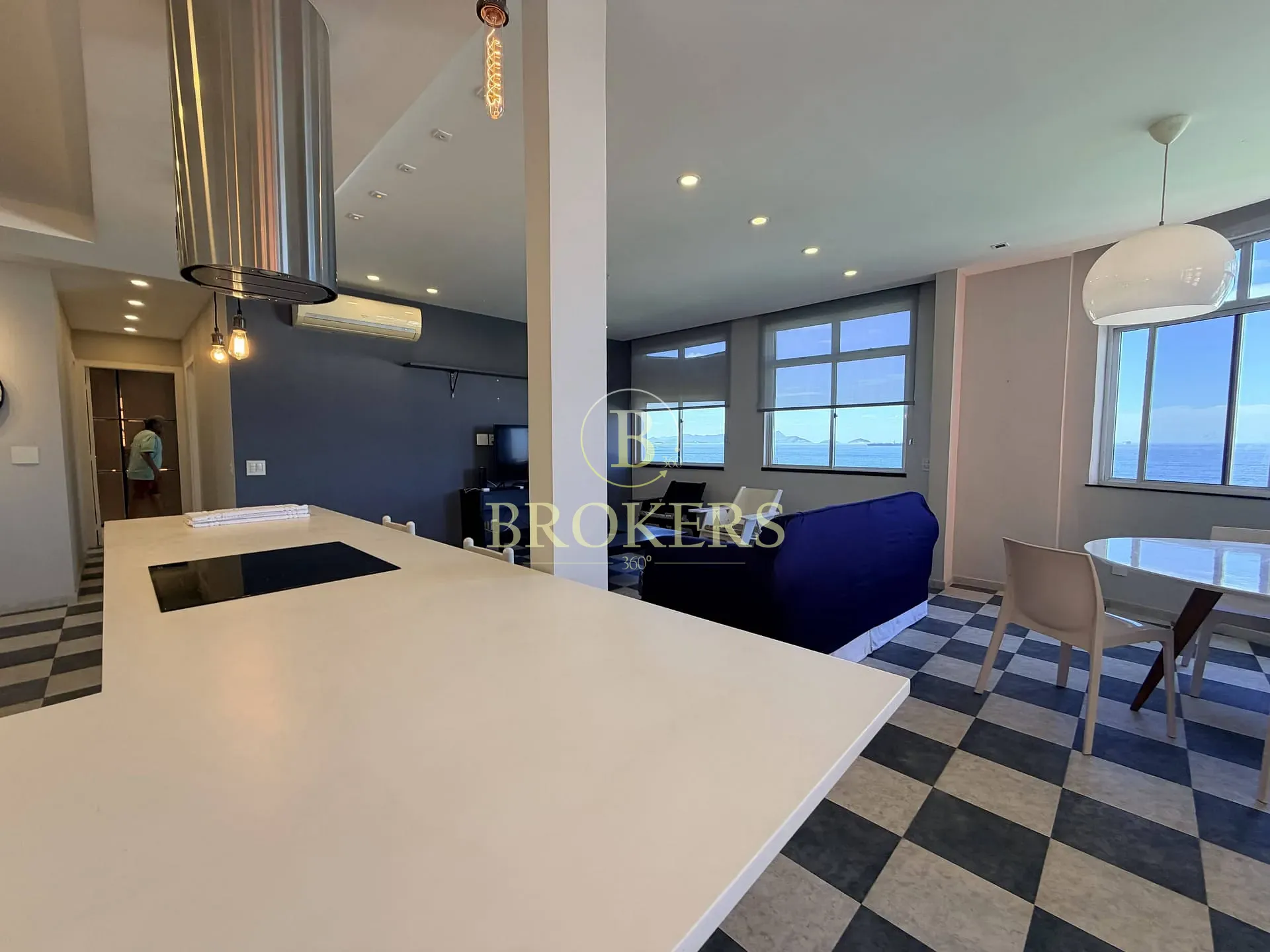 Frente mar em Copacabana: apartamento à venda de 2 quartos, andar alto com vista panorâmica, alto p — foto 4