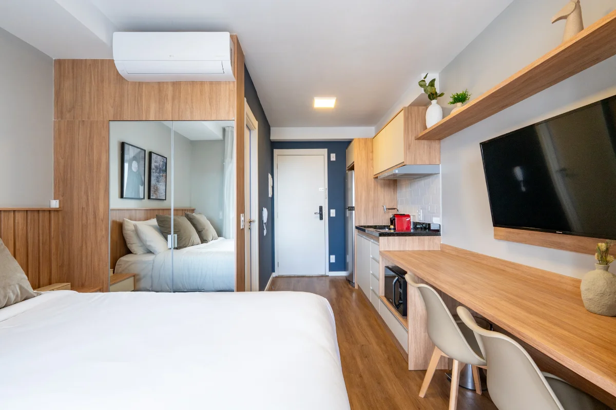 Studio 35 m² | 500 m do metrô Ana Rosa